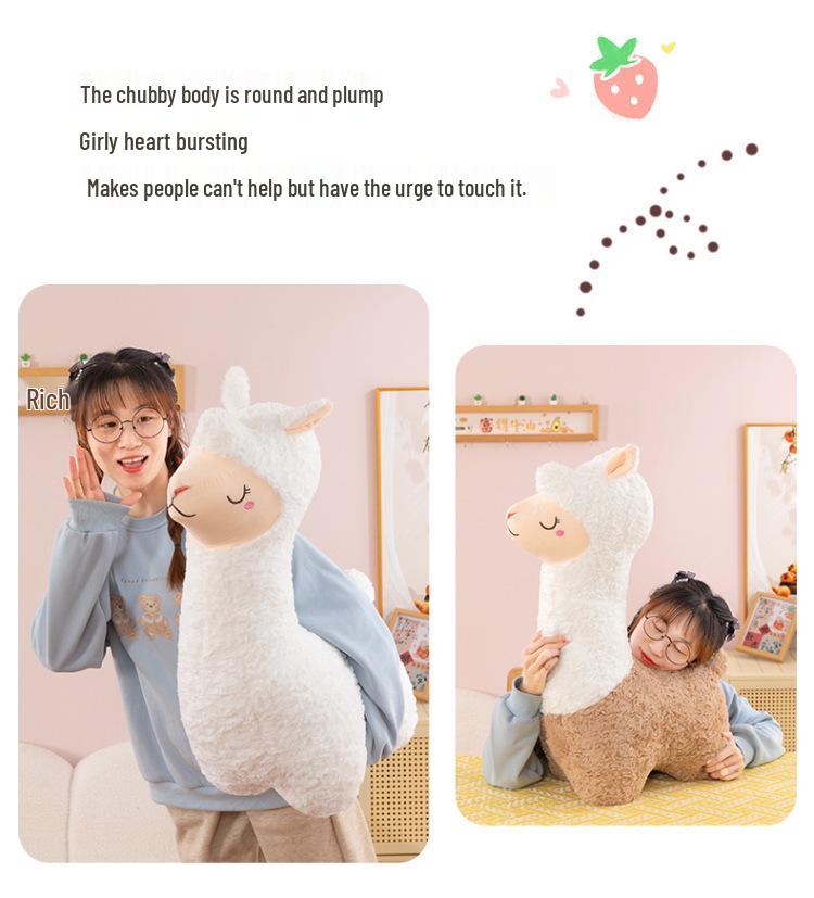 Adorable Alpaca Plush Pillow Toy – Perfect for Bedtime or Birthday Gifts for Girls