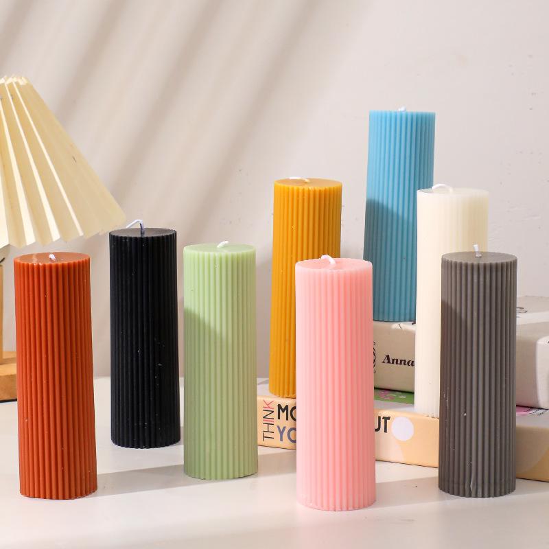 European Roman Column Soy Candle - French Retro Scented Souvenir