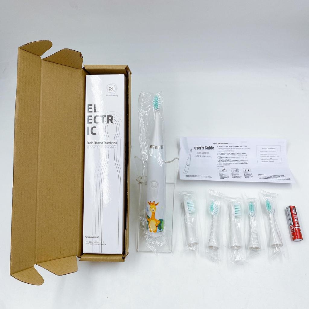 Hot Spot Ultrasonic Electric Toothbrush for Kids - Soft Bristle, Battery-Powered, Creative Student Gift