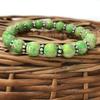 8mm Natural Green Copper Turquoise Gemstone Round Beads  Bracelet 7.5" Designer Chakra Bracelet For Party CSB-24