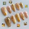 INS Hot Selling Accept Customization Duck Shape Artificial Fingernails Manicure False Nails with Glue Stickers Press on Nails