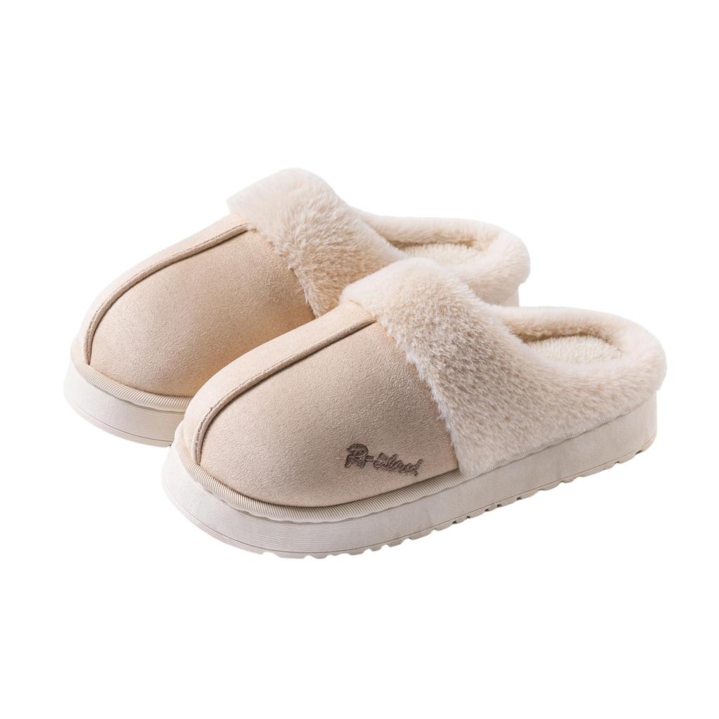 New cotton slippers autumn and winter warm and velvet thick-soled indoor home bag head couple fluffy slippers shoes