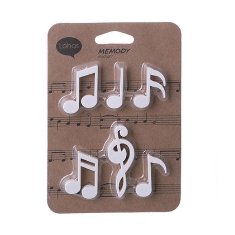 6-Piece Set Of Music Note Refrigerator Magnets Creative Music Note Refrigerator Magnets Photos Comments Stickers Home Decoration
