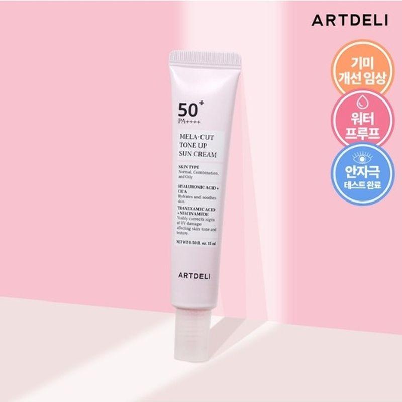 

ARTDELI Mela Cut Tone-Up Sunscreen 15ml (SPF50+/PA++++) FREE