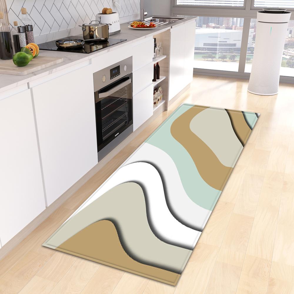 Moderne Küche Teppich Fußmatte Veranda Wohnzimmer Teppich Schlafzimmer Nachttisch Flur Boden rutschfeste Bodenmatte
