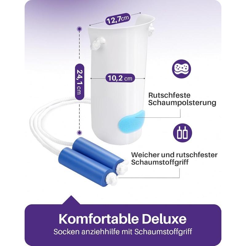 Stocking Dressing Aid, Improved U-shaped Dressing Aid for Socks and Stockings, Sock Dressing Aid After Hip Surgery, Sock Puller for Seniors