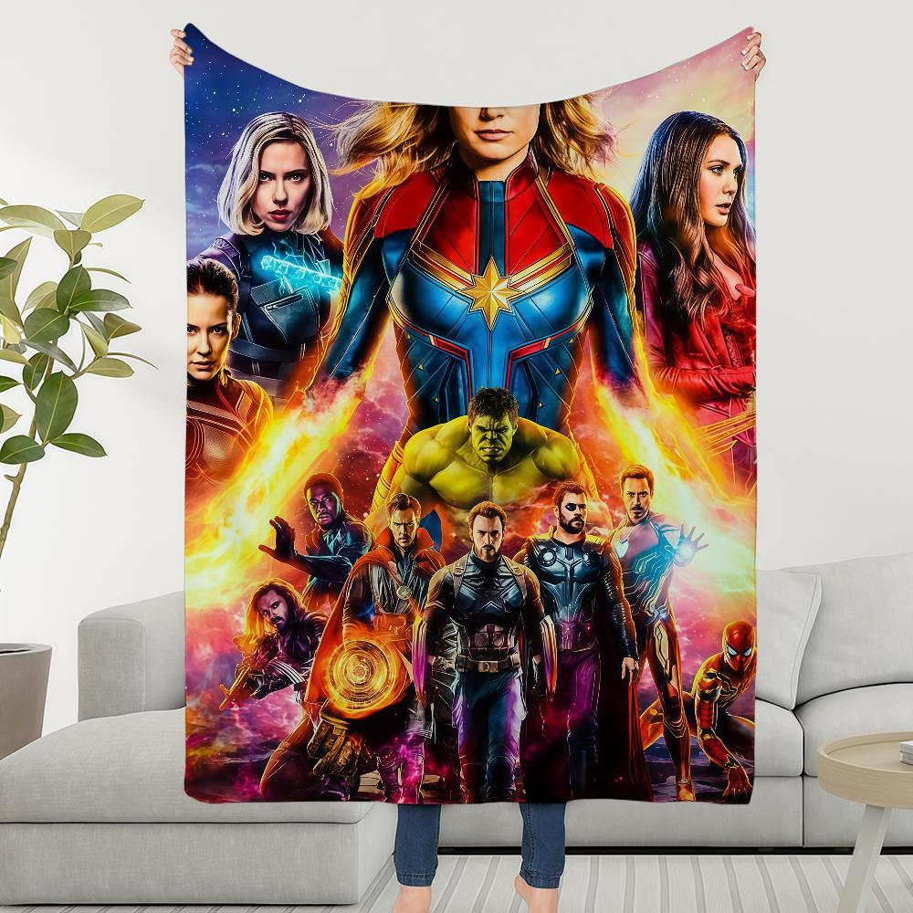 Blanket Throw Super Cosy Plush Living A-Avengers-ES Room Sofa Couch E-EndgameS-ES Childish Birthday Gifts