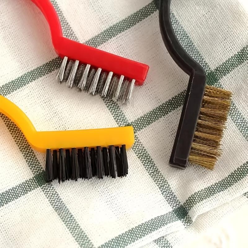 3Pcs Gas Stove Cleaning Brush Multifunctional Bristles Cleaner Strong Decontamination Household Cleaning Supplies