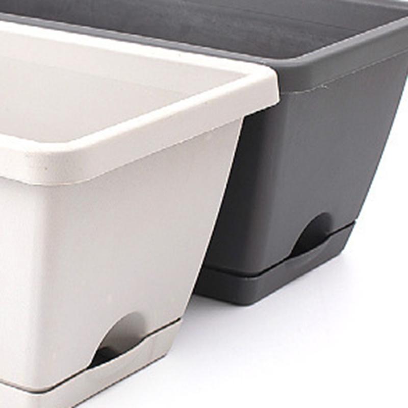 Self-Absorbing Flower Pot Indoor Vegetable Growing Pot With Base Drainage Hole And Absorbent Rope Plants Cuttings Pot For Home
