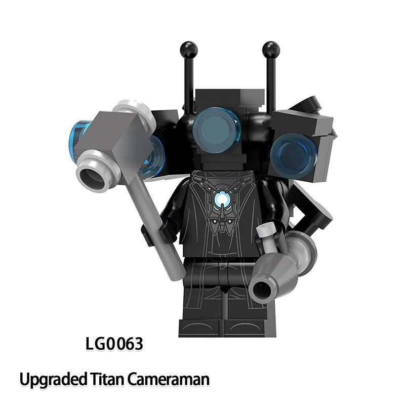Skibidi Toalett Anime Rajzfilm Kockák Speakerman TV Ember Operatőr Akció MOC Toalett Ember vs Monitor Építőkockák A Hang
