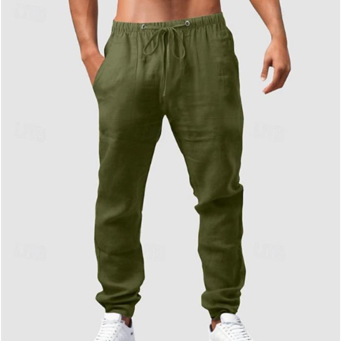 

Брюки пляжные штаны карман кулиска эластичная кулиска дизайн простой дышащий повседневный брюки мода 3XL