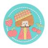 Sun-Star Stationery mizutama Embroidered Can Badge, Green, S8346887