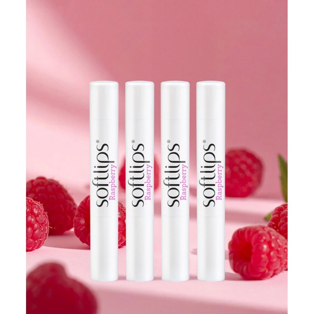 Mentholatum 3 X [jabal Lip Balm] Soft Lips Lip Balm Raspberry 2g NONE