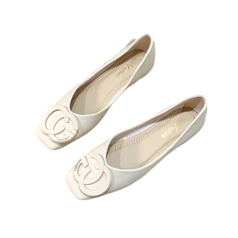 Flat Shoes Children's Spring and Autumn 2025 New Mary Jane Women's Shoes Soft Leather Soft Sole Single Shoes Doudou Shoes P216-3
