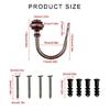 Metal Curtain Tiebacks, 2Pack  Holders for Secure and Neat Drapery Display