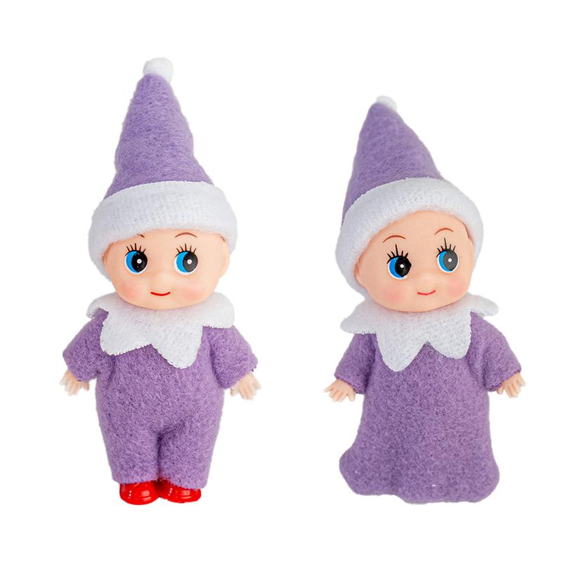 

2 шт. Рождественская мини-кукла эльф, кукла для витрины рождественского магазина, имитация виниловой фигурки, рождественское украшение для дома, подарки