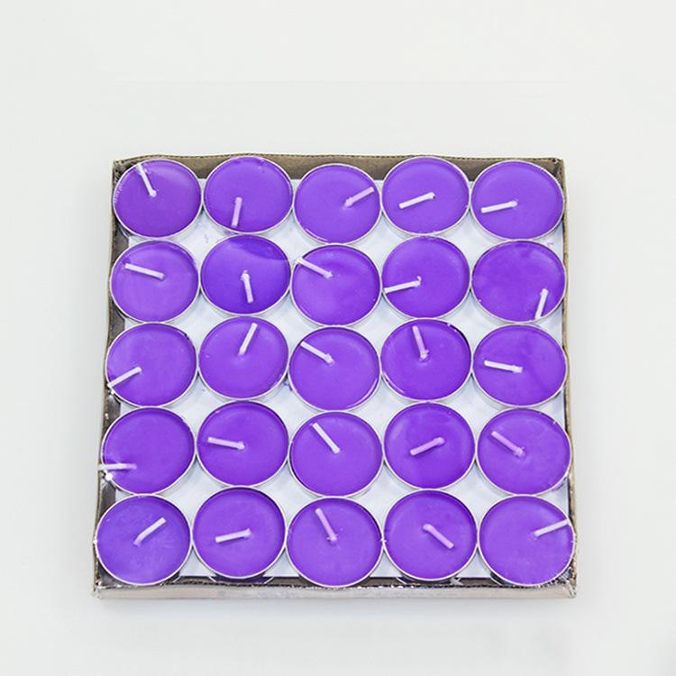 50-pack of Round Smokeless Wax Candles for Birthdays, Christmas, Proposals, and Romantic Arrangements. Burns for 2 Hours.