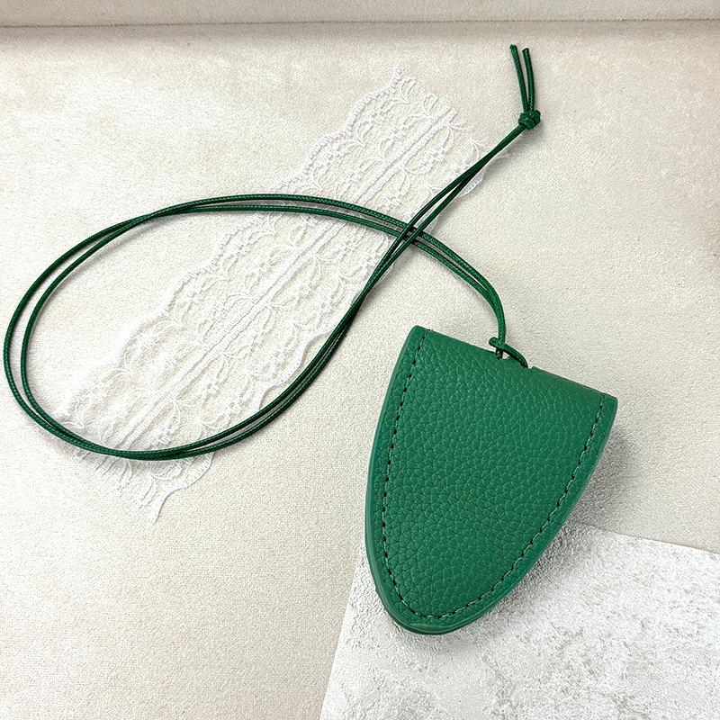 Korean Trendy Eyeglasses Storage Bag Lanyard Magnetic Portable Pu Leather Case Cover Sunglasses Key Case Reading Glasses Bag