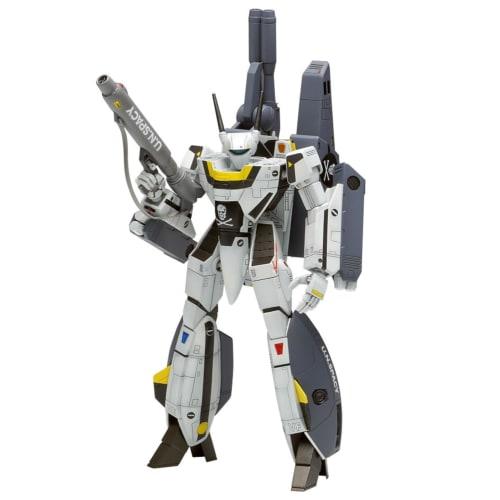 Wave Super Dimension Fortress Macross VF-1S Strike Valkyrie Battroid Ichijo Hikaru/Roy Focker Custom, 1/100 Scale, Approximately 16cm Tall, Plastic Mo