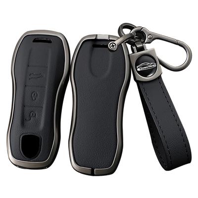 [ontto] Porsche Smart Key Case Key Holder Alloy + Leather