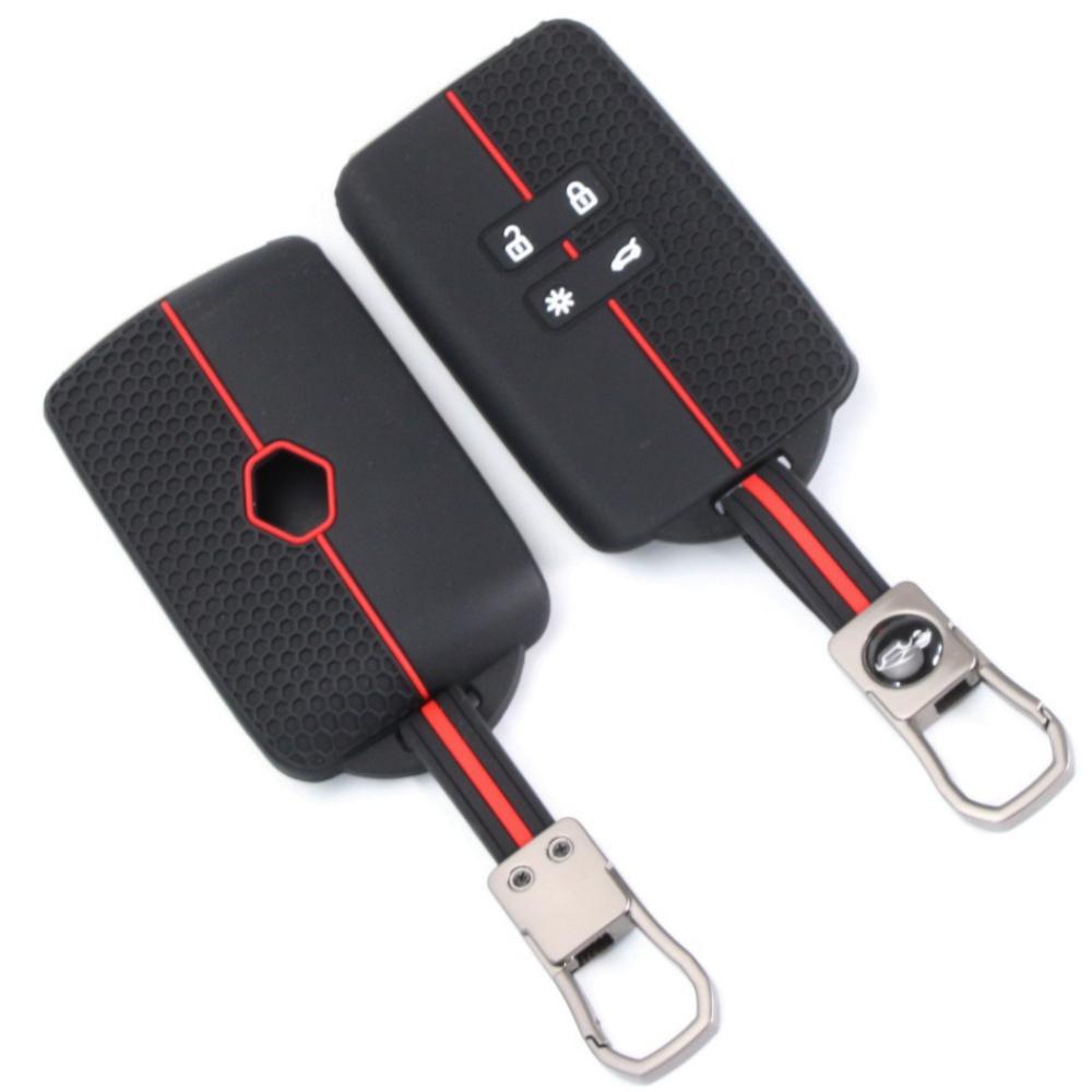 Silicone Car Key Case Cover for Dacia Duster Logan 3 Jogger Sandero for Renault Clio 5 Megane 4 Zoe Kadjar Captur Arkana Koleos