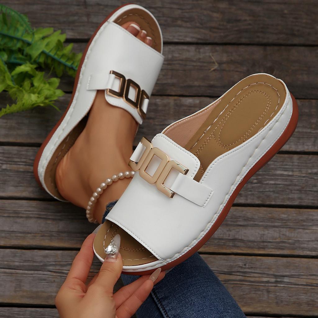 Women Slippers Lightweight Comfortable Sports Slippers New Casual Flat Open Heel Shoes Outdoor Platform Sandals Slides Women
