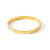 Stainless steel bracelet fashion European and American ins style 18K gold lucky four flower steel bracelet women's jewelry