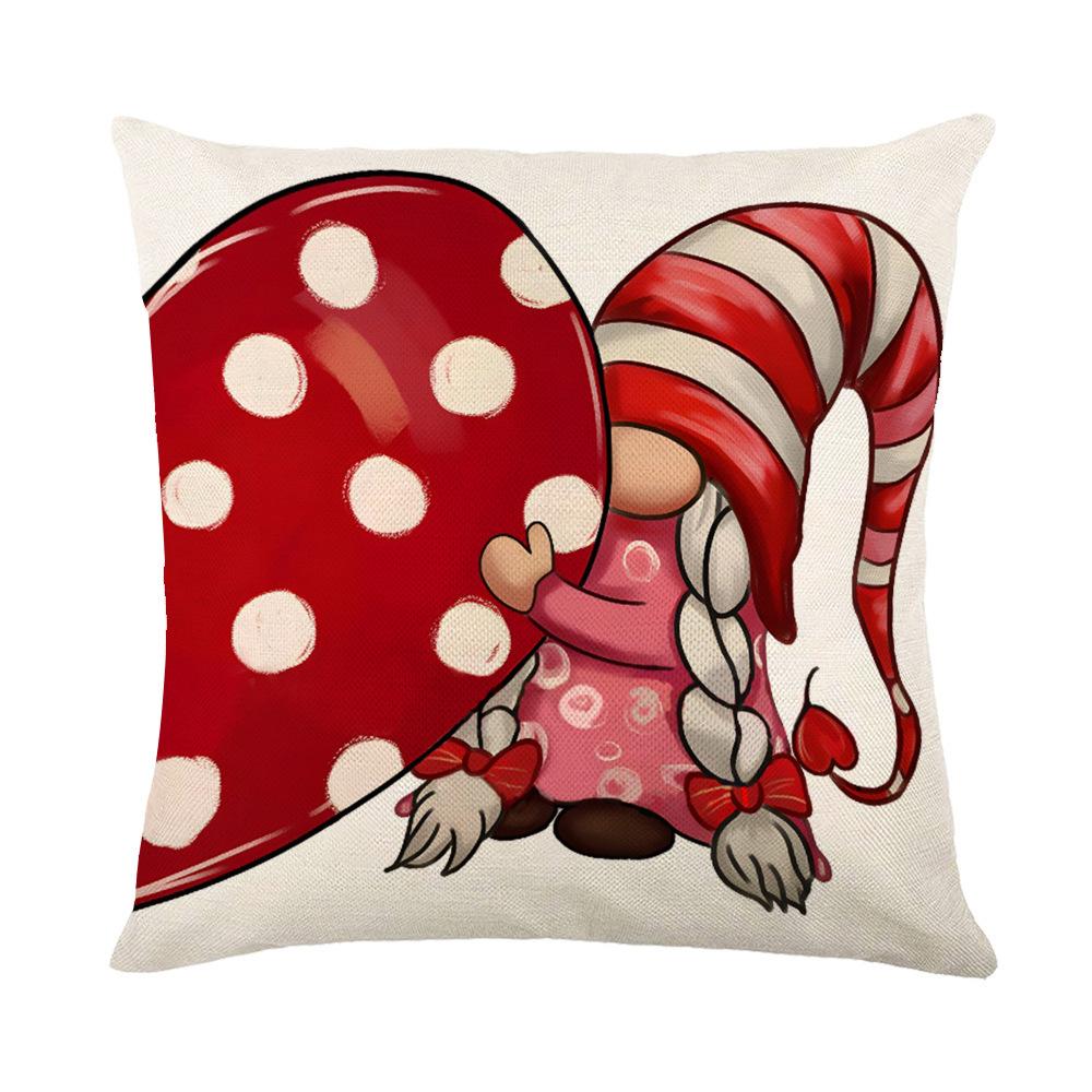 45X45Cm New Christmas Printed Detachable Cushion Pillow Cover Square Bedhead Living Room Sofa Cushion Cover
