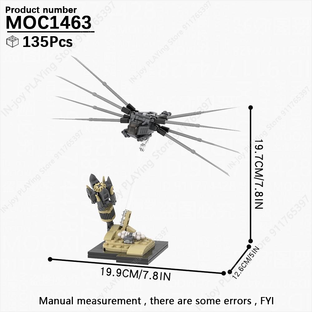 MOOXI Movie Game Scene Spaceship Gun Vehicle Model MOC Brick DIY Assembled Building Blocks Collection Toy Children Birthday Gift