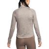 Nike Swift UVDri-Fit Casual Pullover Comfortable Long Sleeve Moisture-Wicking Loose T-Shirt Women Tops Mink-Brown Heather-Pink HQ0500233
