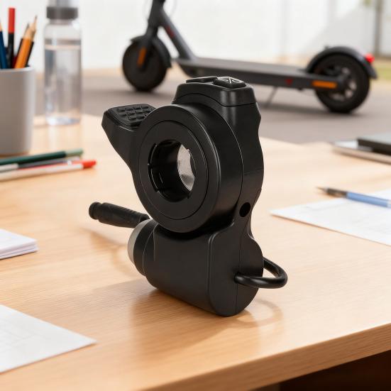 Lockable Throttle with Power Switch Electric Scooter Trigger Grip Prevents Accidental Start Plug-and-Play Replacement Part for E-Scooter Bike