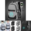 Niedlicher Cartoon-Druck Leuchtend im Dunkeln Wasserdichter Laptop-Rucksack mit USB-Ladeanschluss