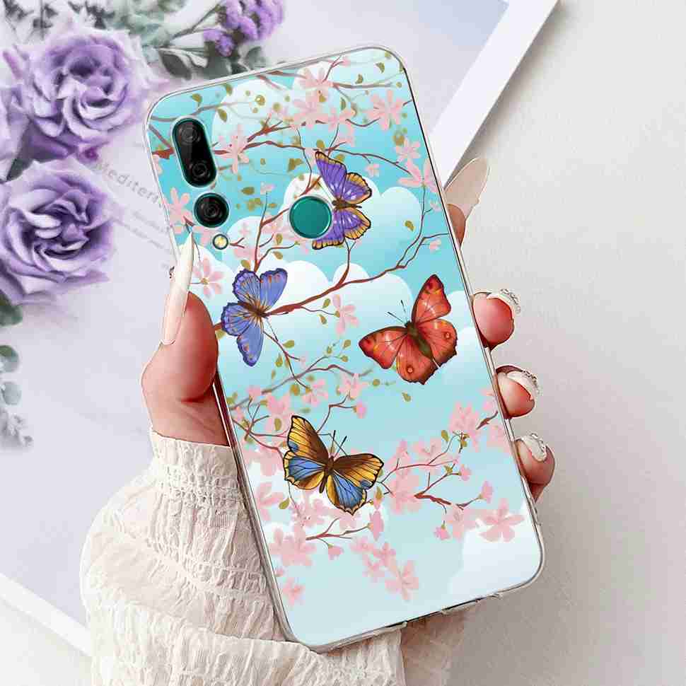 For Huawei Y9 Prime 2019 6.59" Case Cute Balloon Girl Flower Soft Silicone TPU Cover For Huawei Y9Prime 2019 STK-L21 Phone Shell