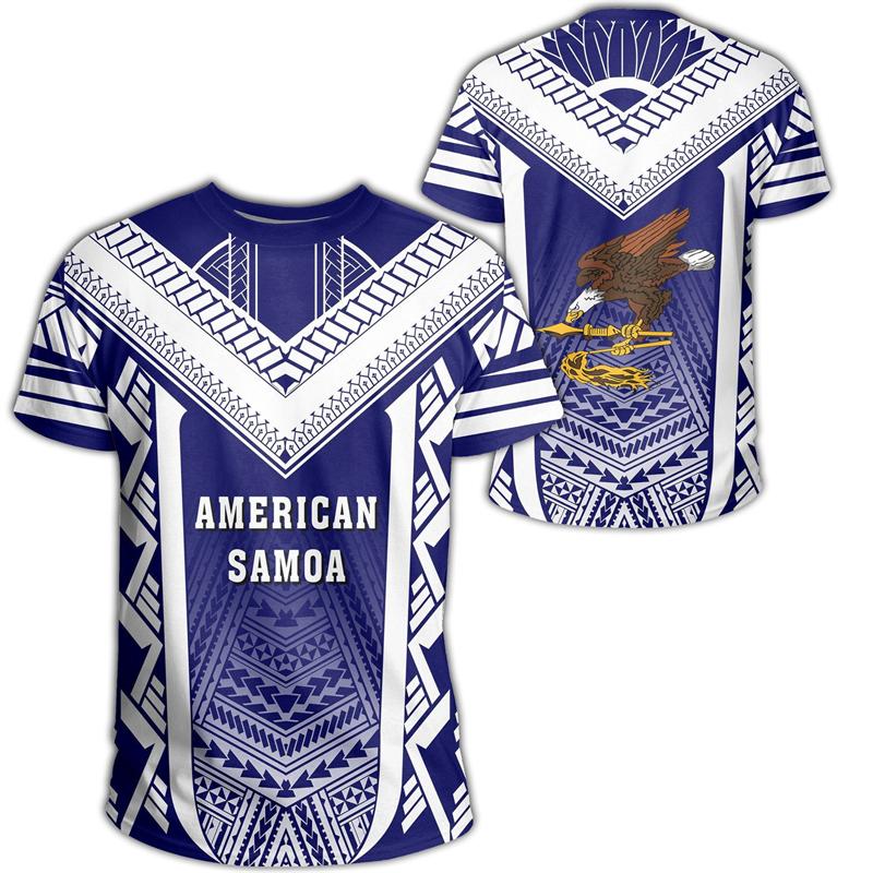 3D Gedrucktes Amerikanisch-Samoa Polynesisch Sommer Muster T-Shirt Herren Damen T-Shirts Rundhals Kurzarm Unisex Harajuku Herren Tees