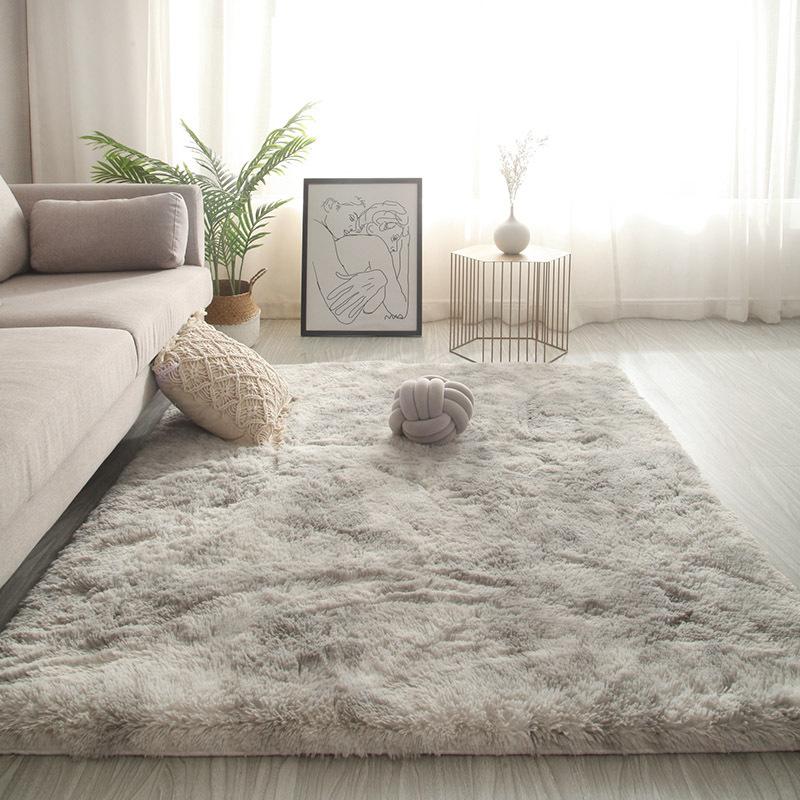 Alfombra Dormitorio Lleno de Ins Nórdico Sala de Estar Mesa de Centro Cama Habitación de Niña Bajo la Cama Felpa Malla Rojo Manta Estera 400mm x 600mm