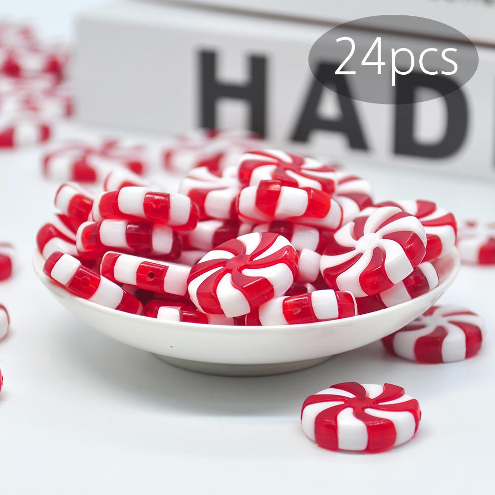 24 Stück Künstliche Weihnachtsk Süßigkeiten Lutscher Hängend Familie Weihnachtsbaum Schmuck Dekoration Zuhause Party Kinderspielzeug Noel Navidad