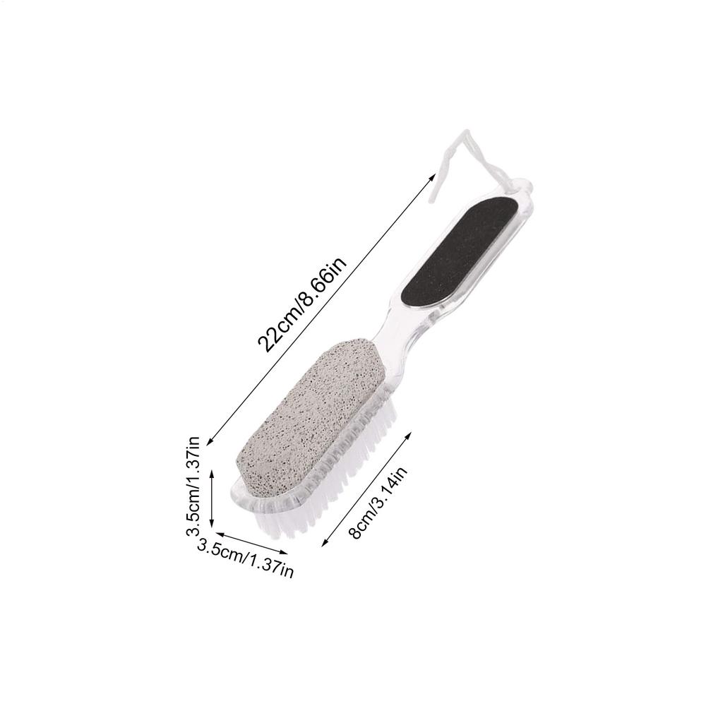 

4-in-1 Foot Massage Brush Two-sided Pumice Stone Brush Foot Cleaning Brush Exfoliating Dead Skin Pedicure Tools Skin Care