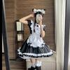 Lolita Dress Roztomilý růžový volánkový outfit pro služebnou Japonku Cosplay Sexy kostýmy Denní zástěra Jednotná sukně Set Kawaii Dress