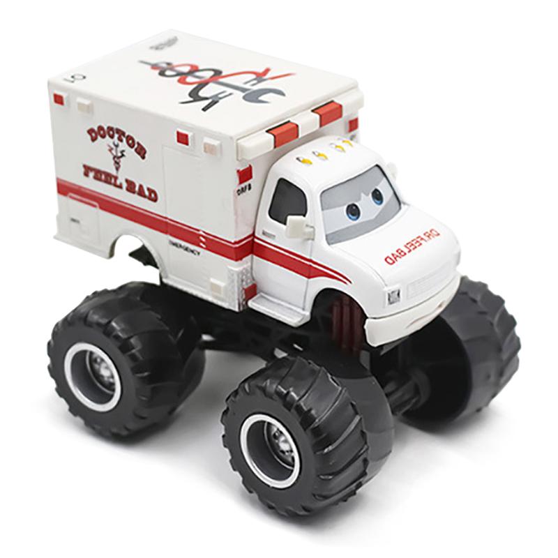Cars Diseny Pixar Mater's Tall Tales Monster Truck Wrestler Tormentor Rastacarian Dr. Feel Bad Alloy Diecast Model Toy Car