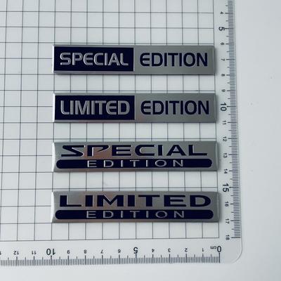 3D Metal Aluminium Silver Black Logo LIMITED EDITION Emblem Car Fender Badge Trunk Decal SPECIAL EDITION Moto Car Accessories