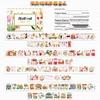 Die-cut PET Washi Tape Set: Coffee Theme, European & American Style for Journaling & Decoration
