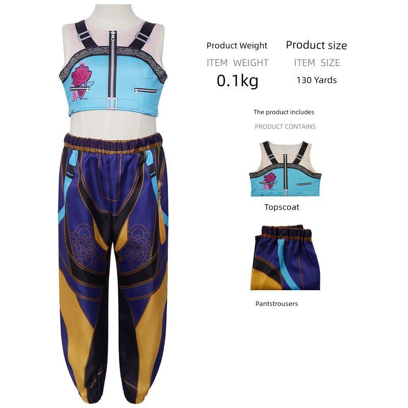 

Foreign Trade Cross-Border Cosplay Costume Halloween Purple Bear Pajamas Cosplay Two-Dimensional Character Role-Playing Stage Costume Zoe Print Style XL