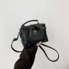Women Gothic Punk Square Small Crossbody Handbag with Top Handle Skull Crosses Chain PU Leather Shoulder Lady Bag Handbag Purse