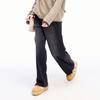 LEDING Loose Fit Washed Wide-Leg Jeans