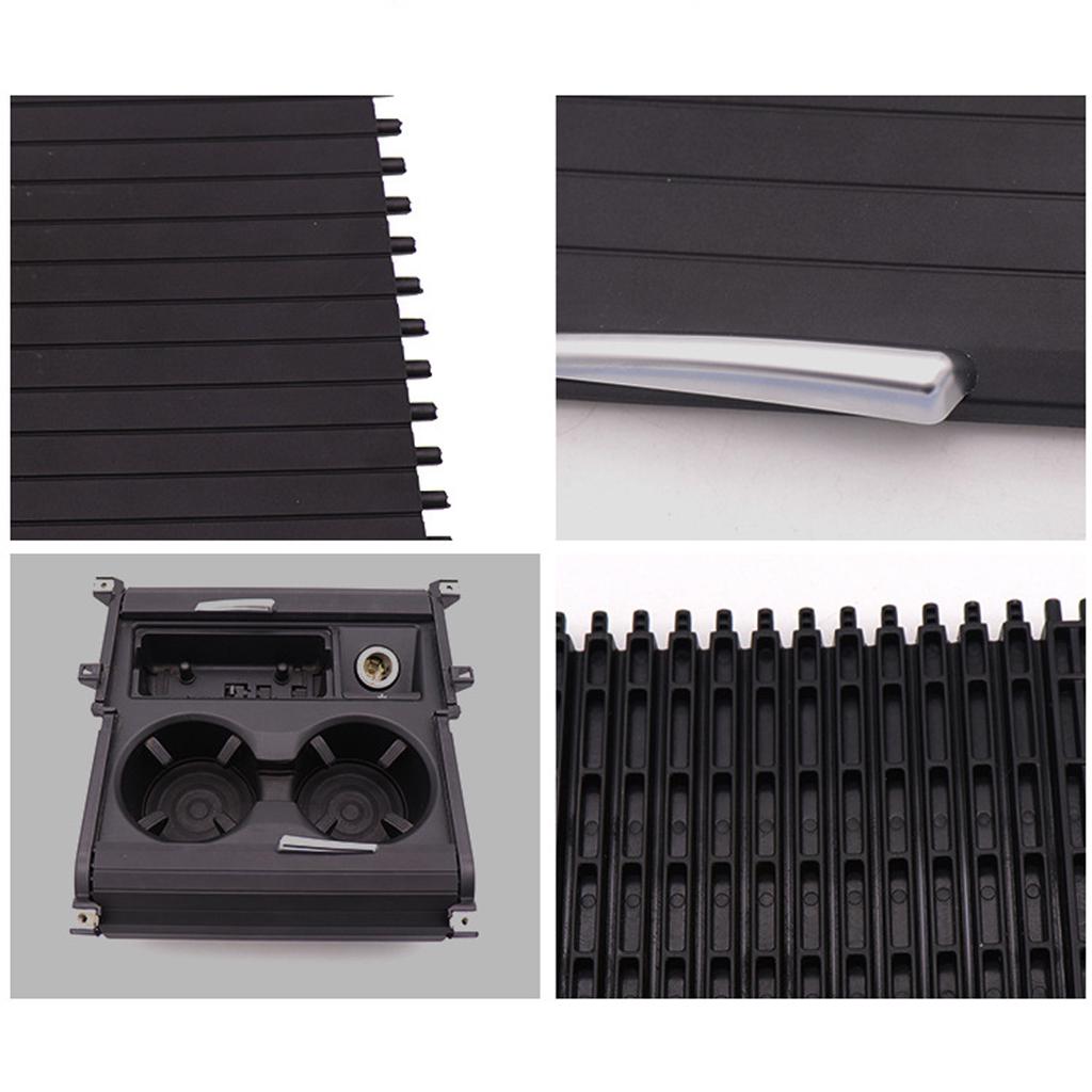 Ruellison Porte-Gobelet de Console Centrale de Section Avant//ArrièRe de Voiture Couvercle de Store pour X5 X6 E70 E71 2007-2014 51166954943