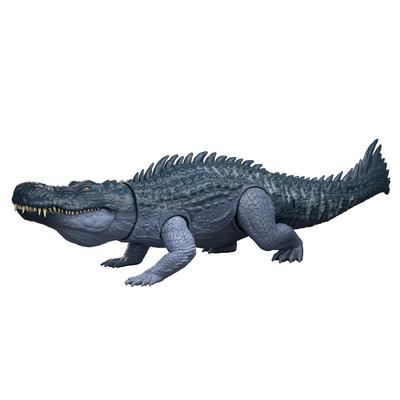 Mattel Jurassic World Großer Purusaurus Kinderfigur Dinosaurier Alter 4 und JGB94 Action! Spielzeug, Länge ca.. 37cm, Oben, Blau,