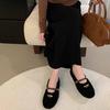 2025 autumn new retro flat-soled soft-soled fluffy shoes for women to wear autumn and winter velvet cotton shoes Mary Jane shoes