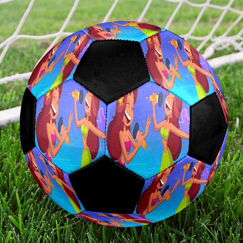 Zig & Sharko Theme Size 5 Soccer Ball, Suitable for Both Indoor and Outdoor Matches, a Gift Suitable for Everyone.