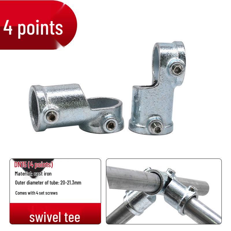 4/6-Point Galvanized Pipe Connectors: No-Weld Sunroom Shelf Couplings