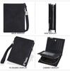 Baellerry Men Short Wallets with Hand Strap Zipper Coin Purse Business Card Holder Wallet